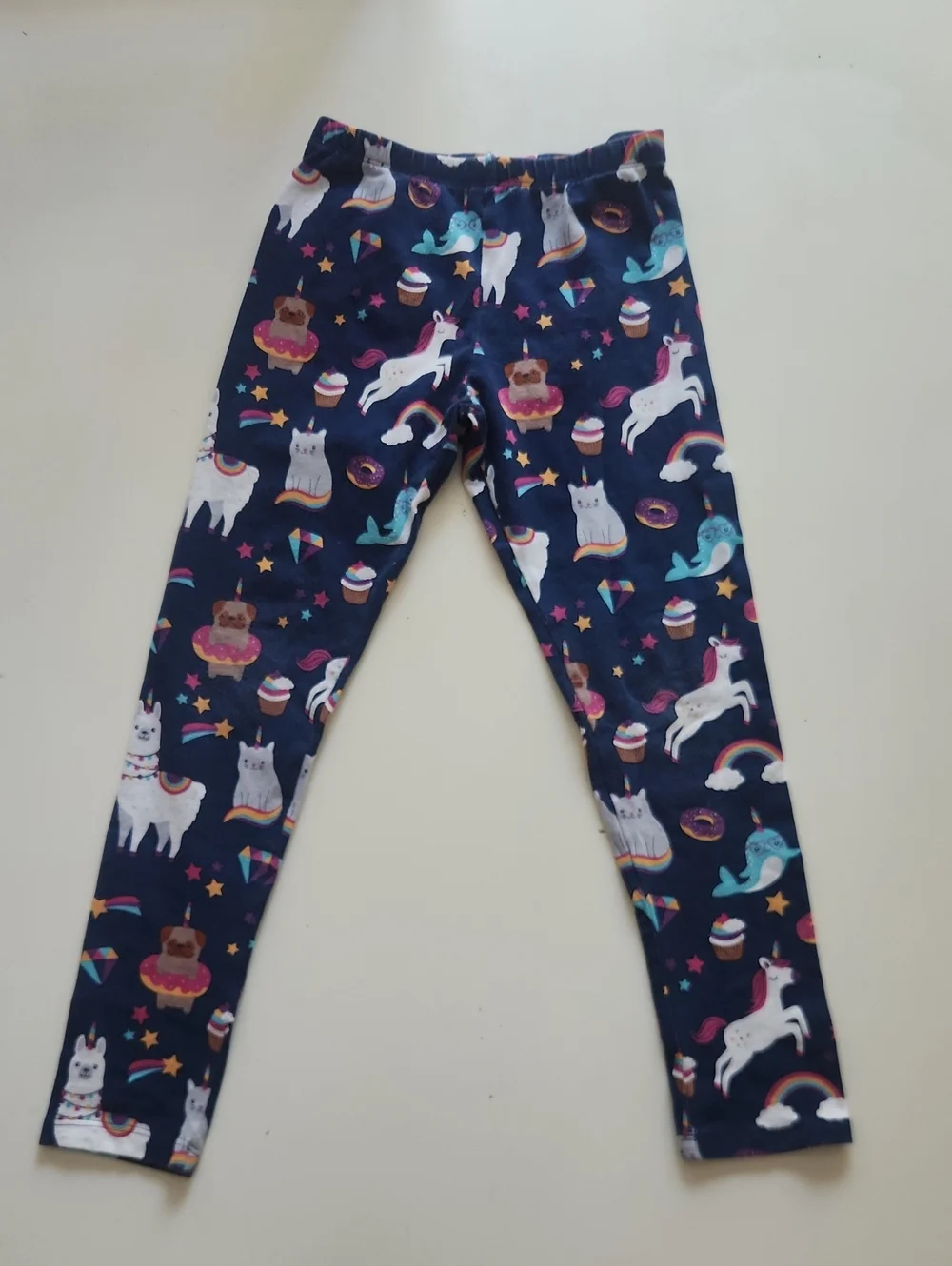 Children's Place Unicorn Animal Print Leggings Medium 7 8